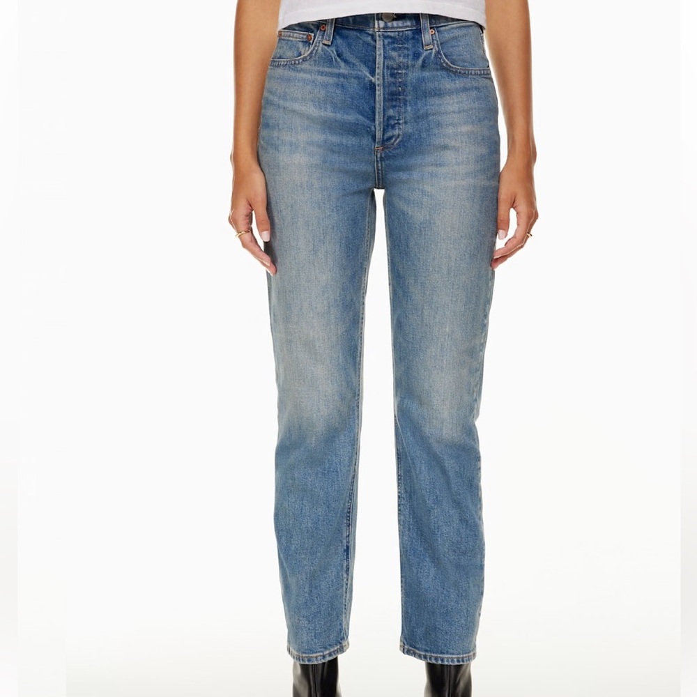 Aritzia Denim Forum The Arlo High Rise Straight
